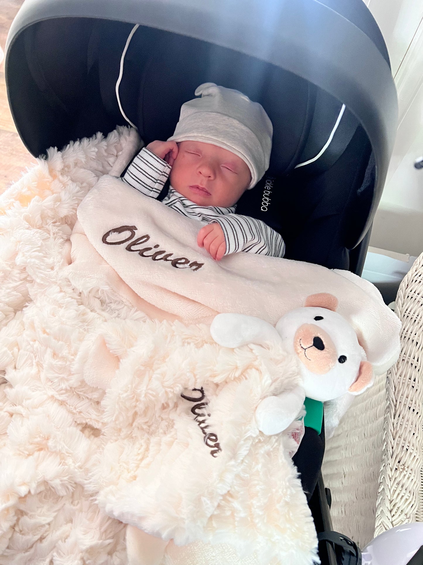 Personlised blanket and plushie