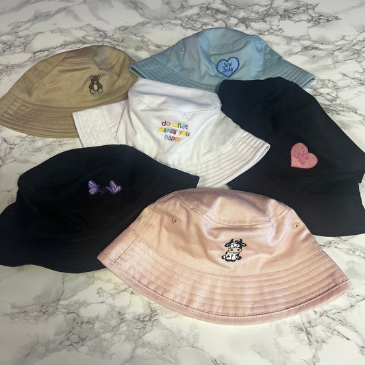 Custom bucket hats