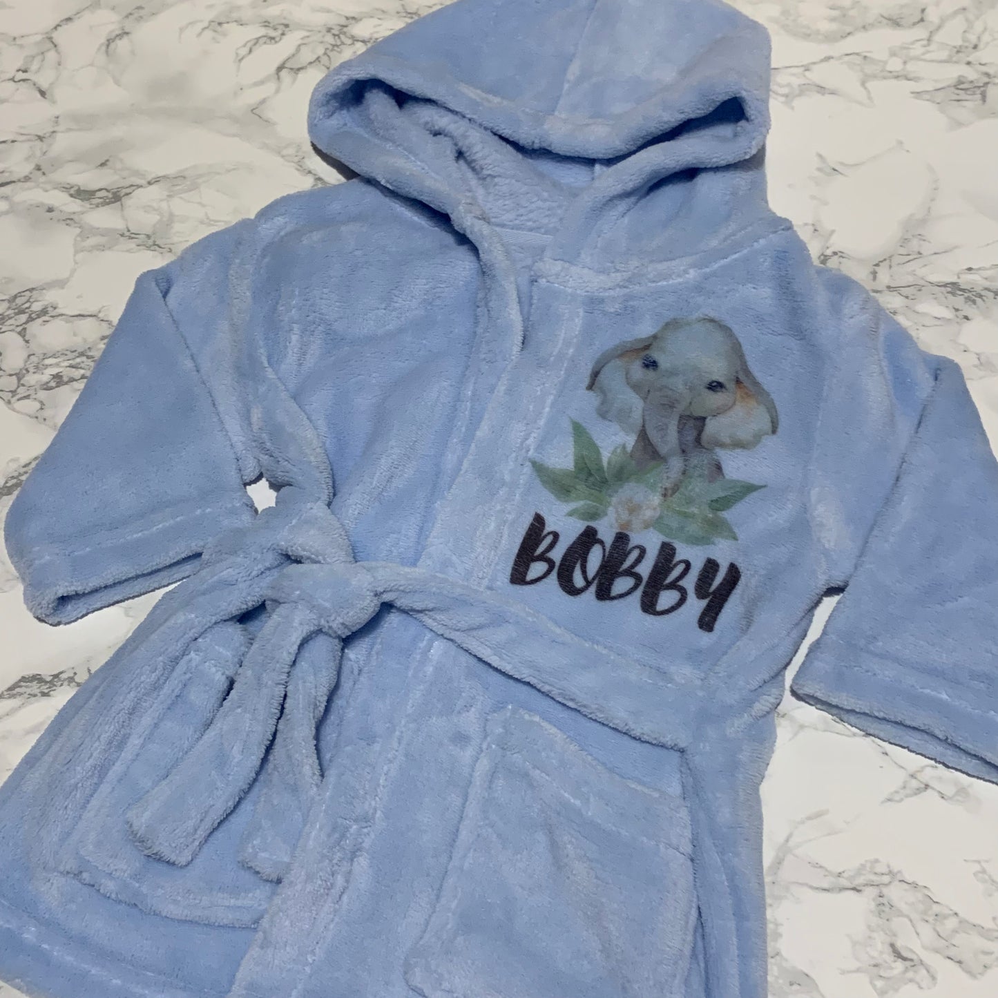 Personalised printed dressing gown