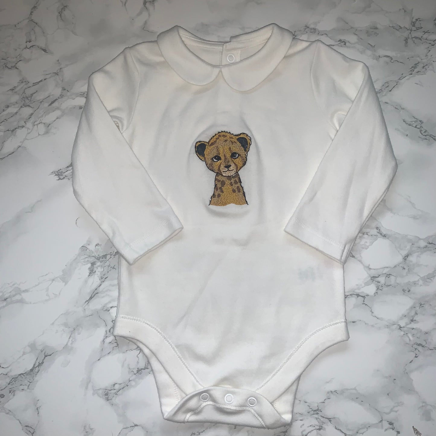 Animal collar baby grow