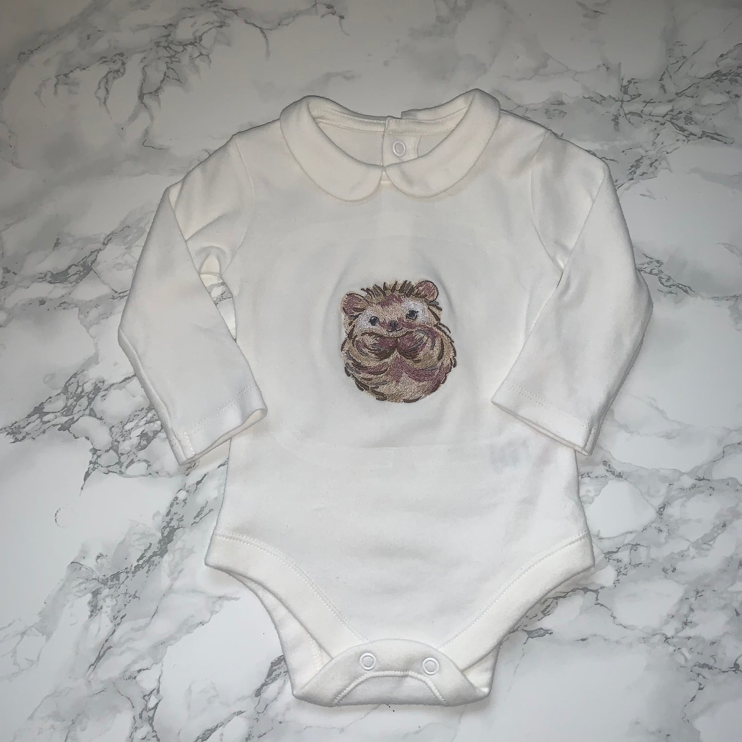 Animal collar baby grow