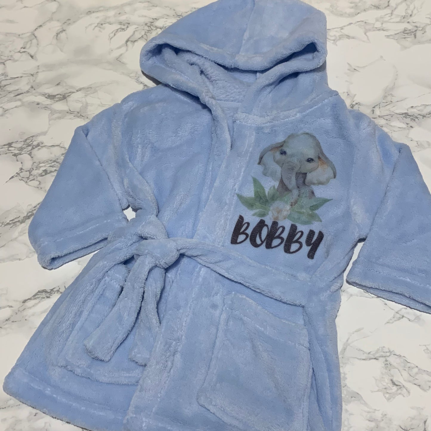 Personalised printed dressing gown