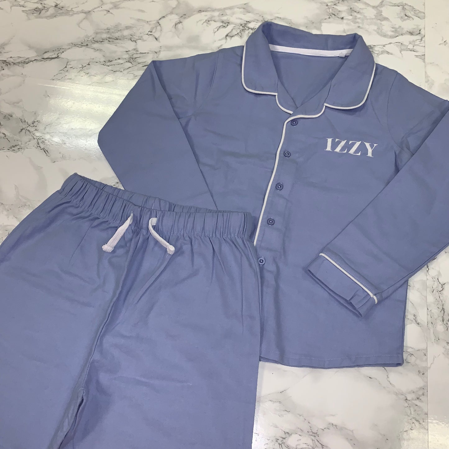 Personalised long sleeve pyjama set